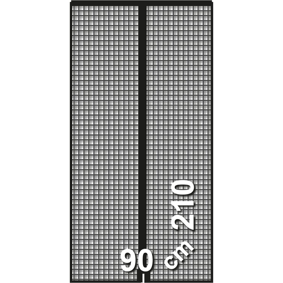 Insektgardin Schellenberg Døre Magnetisk 90 x 210 cm Antracit Glasfiber
